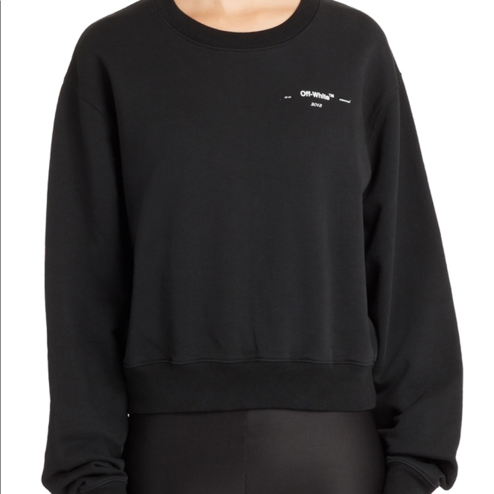Off White  Hana  Leaves Sweatshirt Small